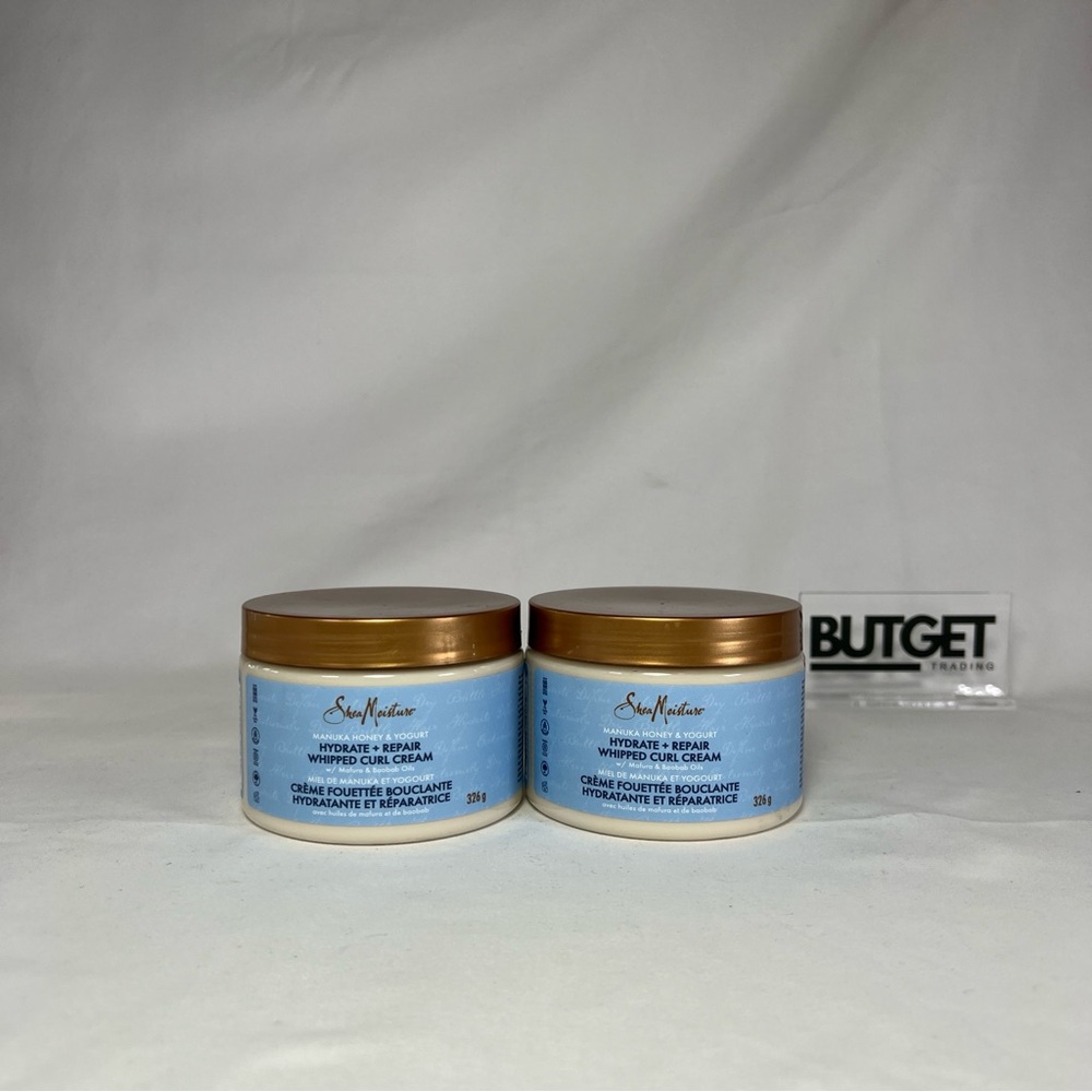 2 X SHEA MOISTURE Manuka Honey & Yogurt WHIPPED CURL CREAM